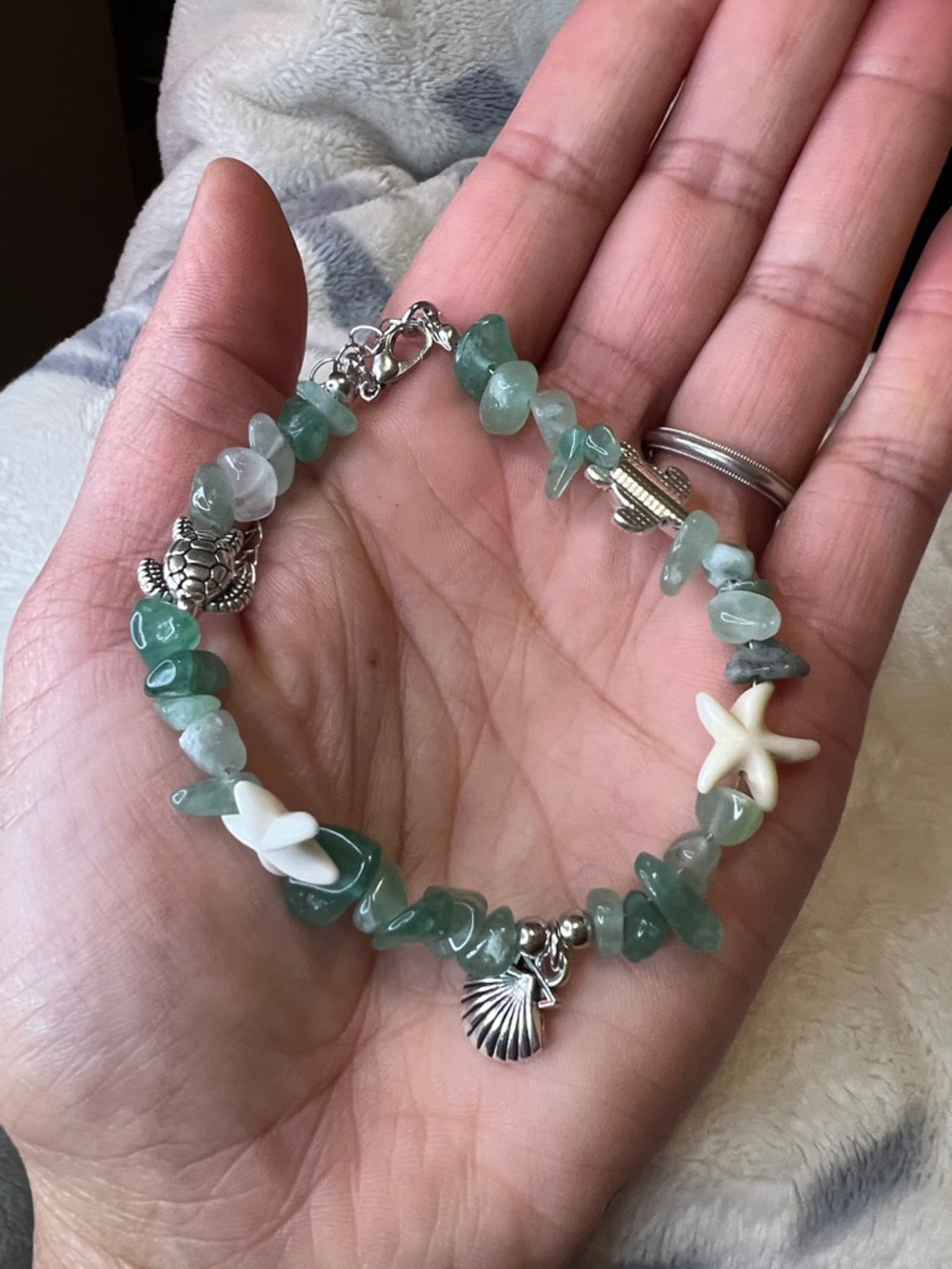 🐢🐚Beach themed Anklet/Bracelet🐚🐢 - Picture 5 of 5